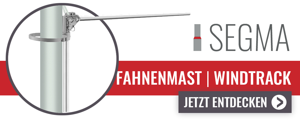 fahnenmast windtracker mit Kurbel